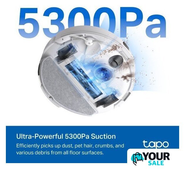 Робот-пылесос TP-Link Tapo RV30 Max (белый) - Изображение №5 — Интернет-магазин Your Sale