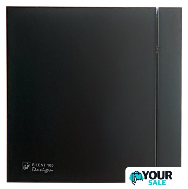 Осевой вентилятор Soler&Palau Silent-100 CZ Matt Black Design - 4C 5210007700 - Изображение №1 — Интернет-магазин Your Sale