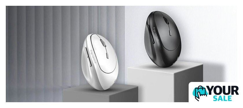 Вертикальная мышь Genius Ergo 8350S (белый/серый) - Изображение №6 — Интернет-магазин Your Sale