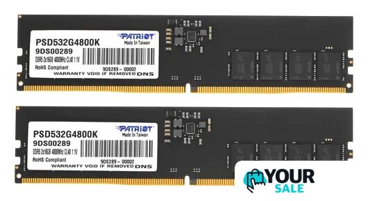Оперативная память Patriot Signature Line 2x16ГБ DDR5 4800 МГц PSD532G4800K - Изображение №1 — Интернет-магазин Your Sale