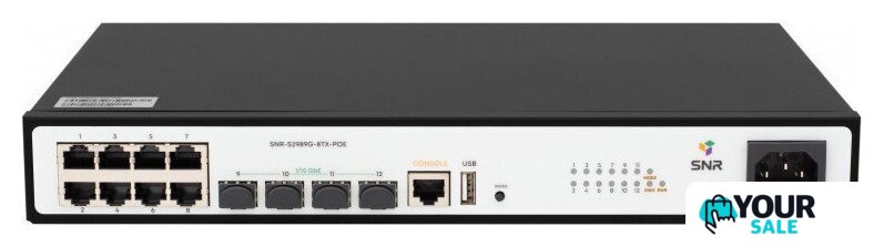Управляемый коммутатор 2-го уровня SNR SNR-S2989G-8TX-POE - Изображение №1 — Интернет-магазин Your Sale