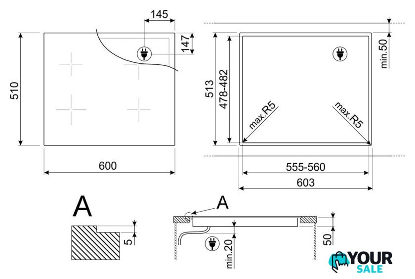 Варочная панель Smeg SI4642D - Изображение №8 — Интернет-магазин Your Sale