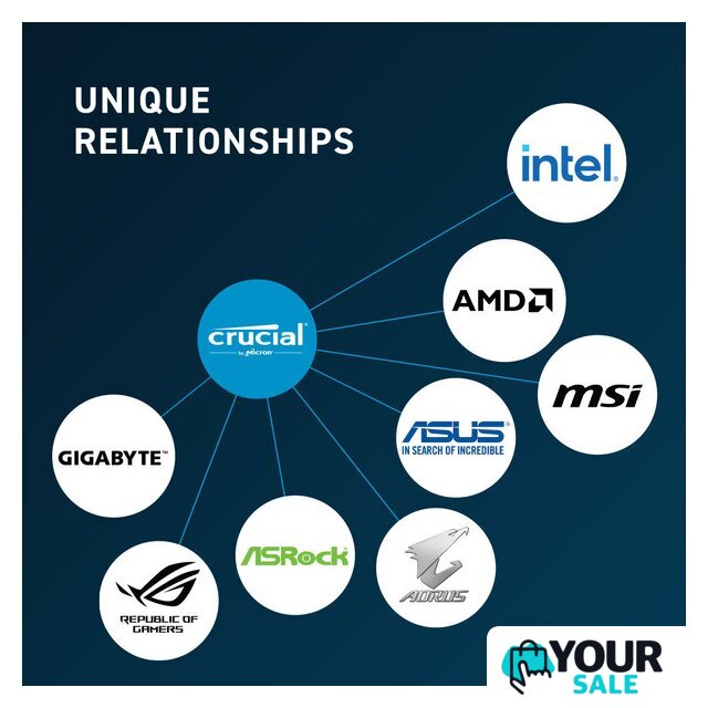 Оперативная память Crucial 16ГБ DDR5 4800 МГц CB16GU4800 - Изображение №4 — Интернет-магазин Your Sale