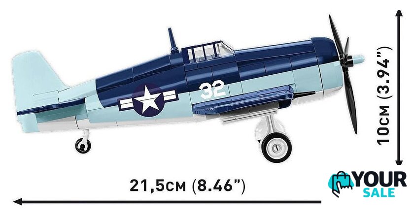 Конструктор Cobi Historical Collection WWII Grumman F6F Hellcat - Изображение №9 — Интернет-магазин Your Sale