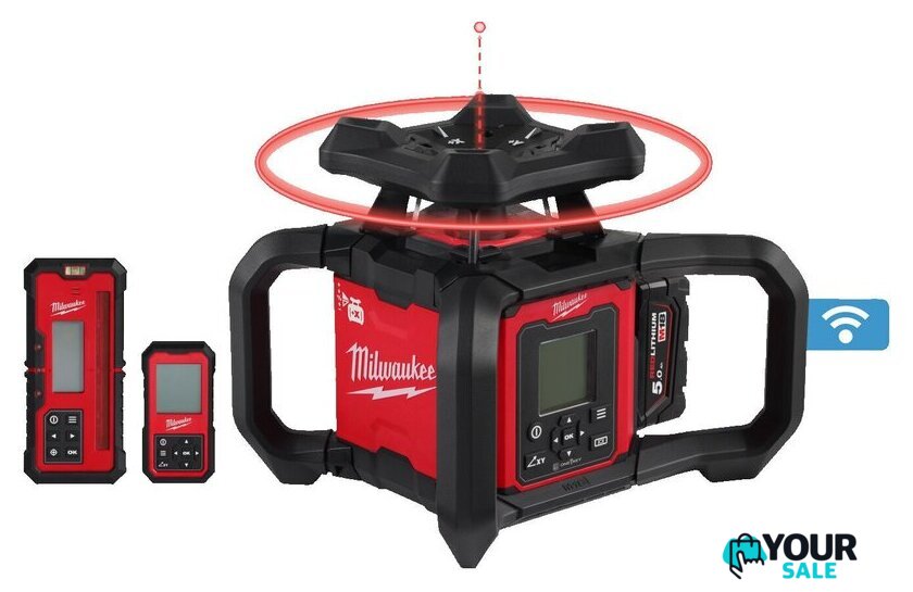 Лазерный нивелир Milwaukee M18 RLOHV1200-501C 4933493204 (с 1-им АКБ, кейс) - Изображение №5 — Интернет-магазин Your Sale