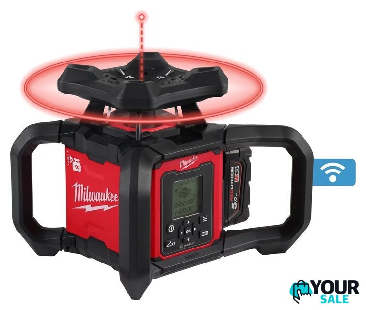 Лазерный нивелир Milwaukee M18 RLOHV1200-501C 4933493204 (с 1-им АКБ, кейс) - Изображение №2 — Интернет-магазин Your Sale