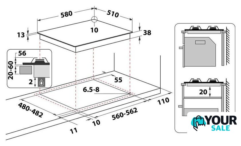 Варочная панель Whirlpool TKRL 660 IX - Изображение №11 — Интернет-магазин Your Sale