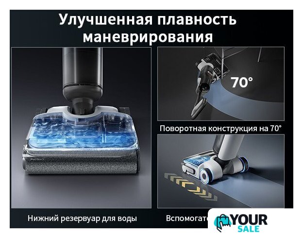Вертикальный моющий пылесос Roborock Wet and Dry Vacuum Cleaner F25 Ace WD5M2A512-02 (с русской озвучкой) - Изображение №42 — Интернет-магазин Your Sale