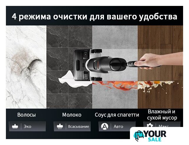 Вертикальный моющий пылесос Roborock Wet and Dry Vacuum Cleaner F25 Ace WD5M2A512-02 (с русской озвучкой) - Изображение №33 — Интернет-магазин Your Sale