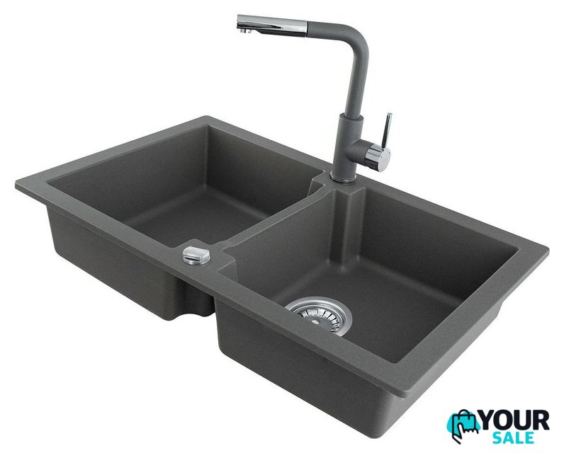 Кухонная мойка Kernau KGS A 80 2B Grey Metallic - Изображение №4 — Интернет-магазин Your Sale