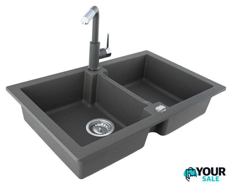 Кухонная мойка Kernau KGS A 80 2B Grey Metallic - Изображение №5 — Интернет-магазин Your Sale