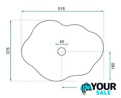 Умывальник Rea Pearl U0265 - Изображение №6 — Интернет-магазин Your Sale