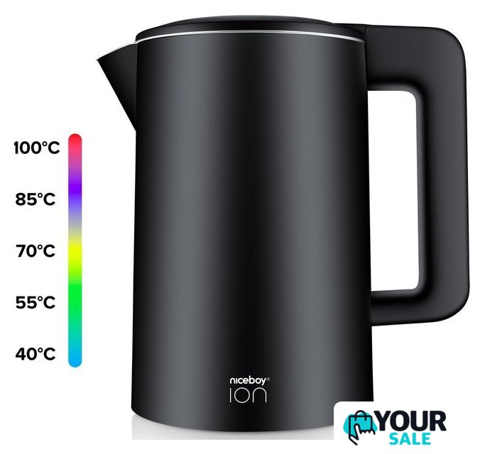 Электрический чайник Niceboy ION ThermoKettle TK5 (оникс) - Изображение №1 — Интернет-магазин Your Sale