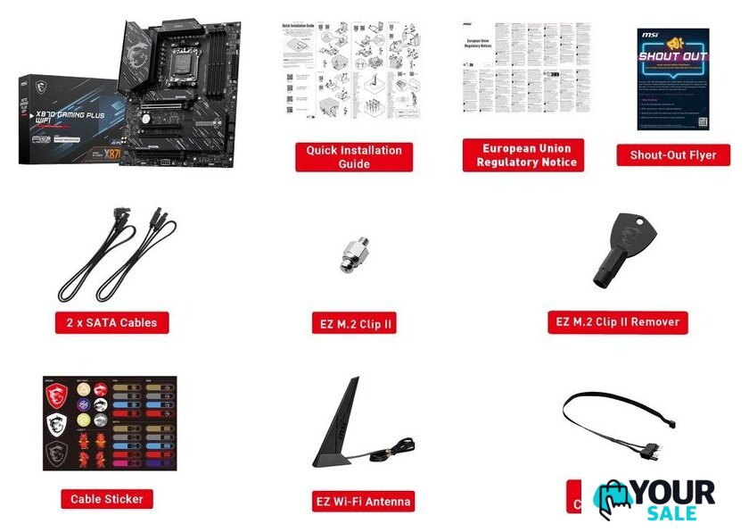 Материнская плата MSI X870 Gaming Plus WiFi - Изображение №2 — Интернет-магазин Your Sale