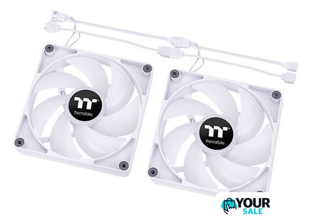 Комплект вентиляторов для корпуса Thermaltake CT140 ARGB White 2-Fan Pack CL-F154-PL14SW-A - Изображение №4 — Интернет-магазин Your Sale