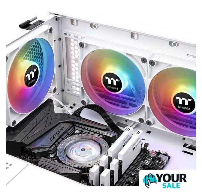 Комплект вентиляторов для корпуса Thermaltake CT140 ARGB White 2-Fan Pack CL-F154-PL14SW-A - Изображение №5 — Интернет-магазин Your Sale