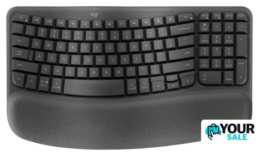 Клавиатура Logitech Wave Keys 920-012281 (графит, нет кириллицы) - Изображение №1 — Интернет-магазин Your Sale