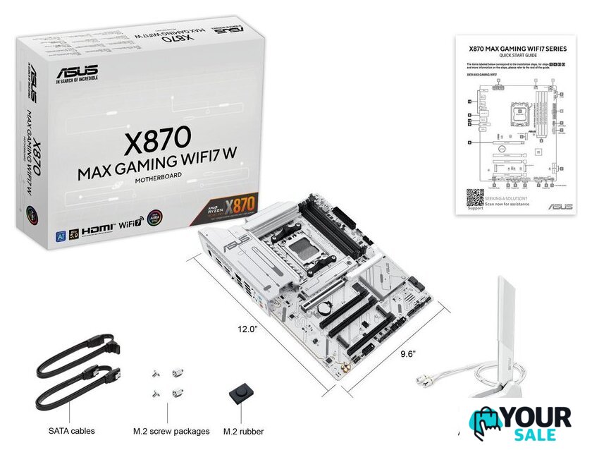 Материнская плата ASUS X870 MAX Gaming WiFi7 W - Изображение №10 — Интернет-магазин Your Sale