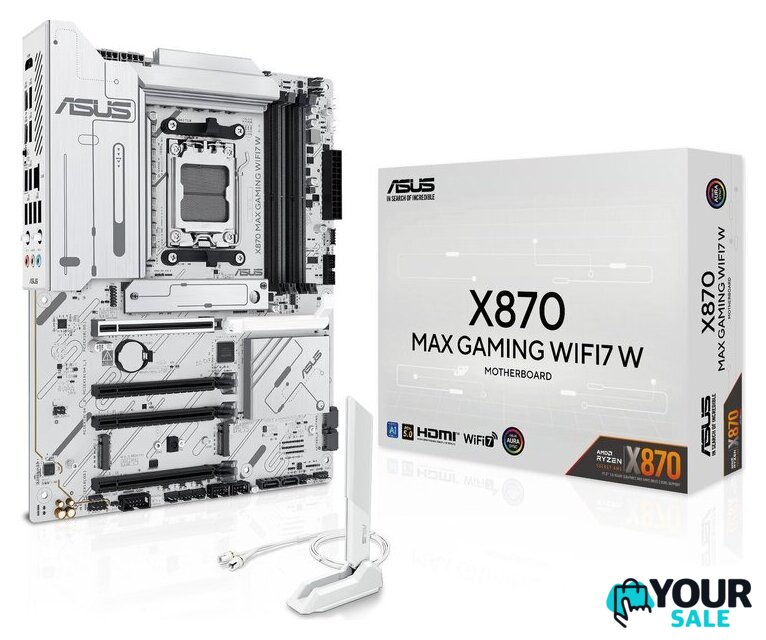 Материнская плата ASUS X870 MAX Gaming WiFi7 W - Изображение №9 — Интернет-магазин Your Sale