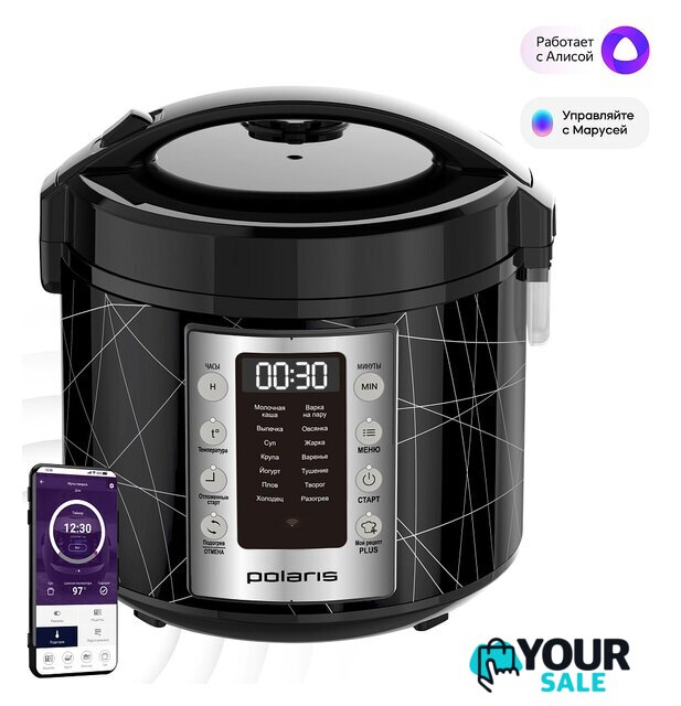 Мультиварка Polaris PMC 5020 Wi-Fi IQ Home (черный) - Изображение №1 — Интернет-магазин Your Sale