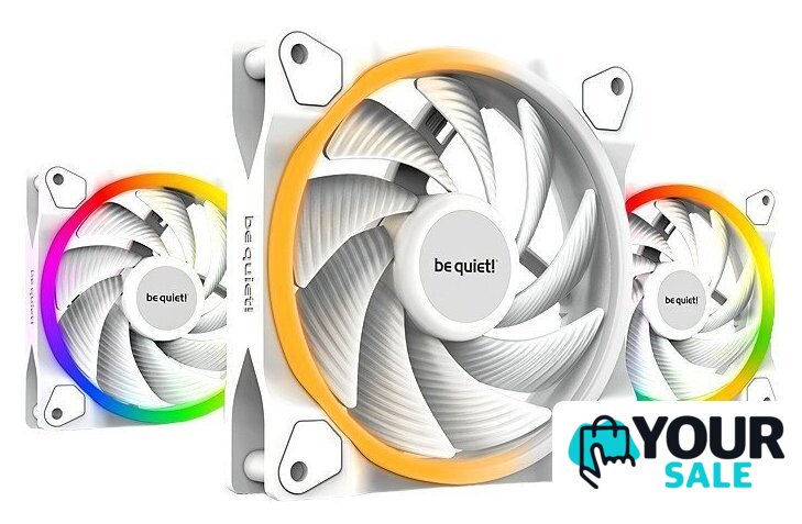 Комплект вентиляторов для корпуса с контроллером be quiet! Light Wings White 120mm PWM High-Speed Triple-Pack BL101 - Изображение №1 — Интернет-магазин Your Sale