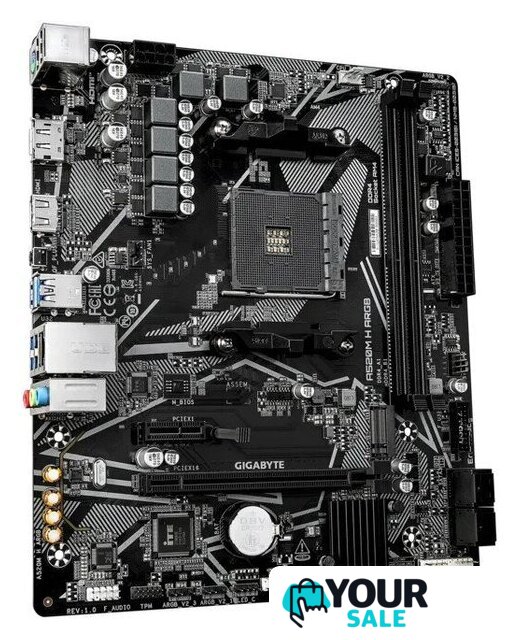 Материнская плата Gigabyte A520M H ARGB (rev. 1.0) - Изображение №2 — Интернет-магазин Your Sale