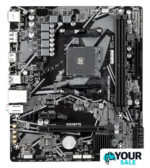Материнская плата Gigabyte A520M H ARGB (rev. 1.0) - Изображение №1 — Интернет-магазин Your Sale