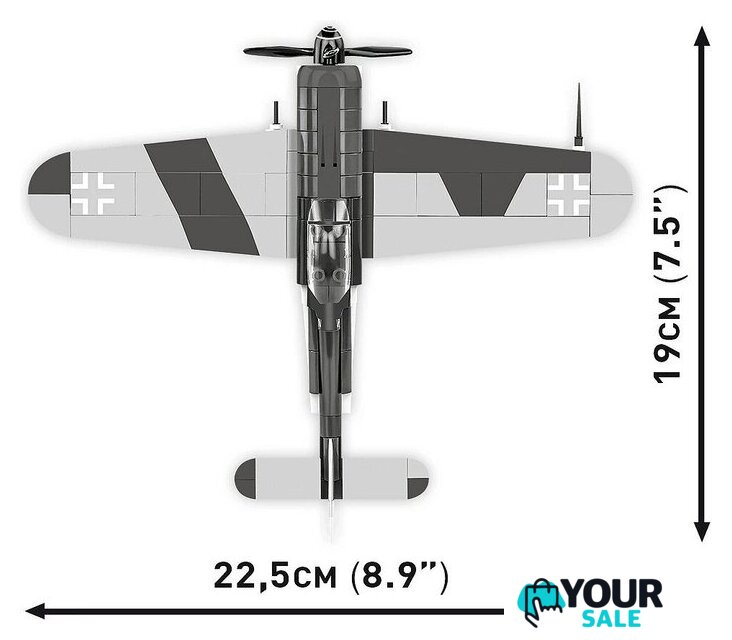 Конструктор Cobi Historical Collection WWII Focke-Wulf Fw 190 F-8 - Изображение №7 — Интернет-магазин Your Sale