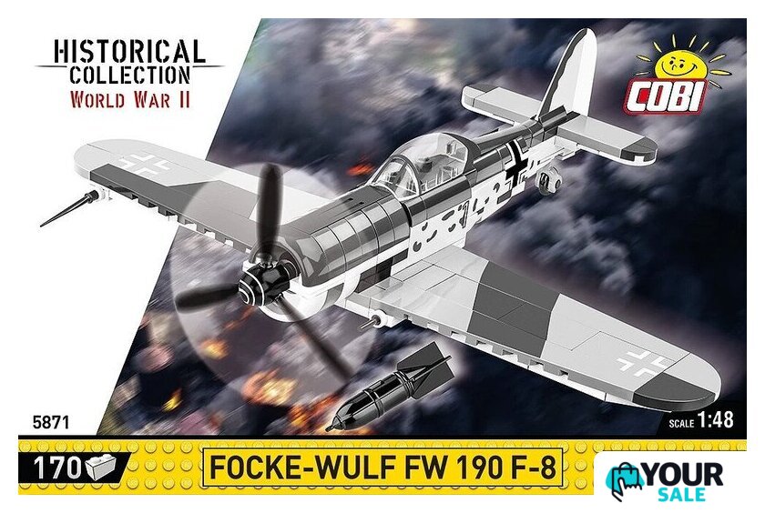 Конструктор Cobi Historical Collection WWII Focke-Wulf Fw 190 F-8 - Изображение №3 — Интернет-магазин Your Sale