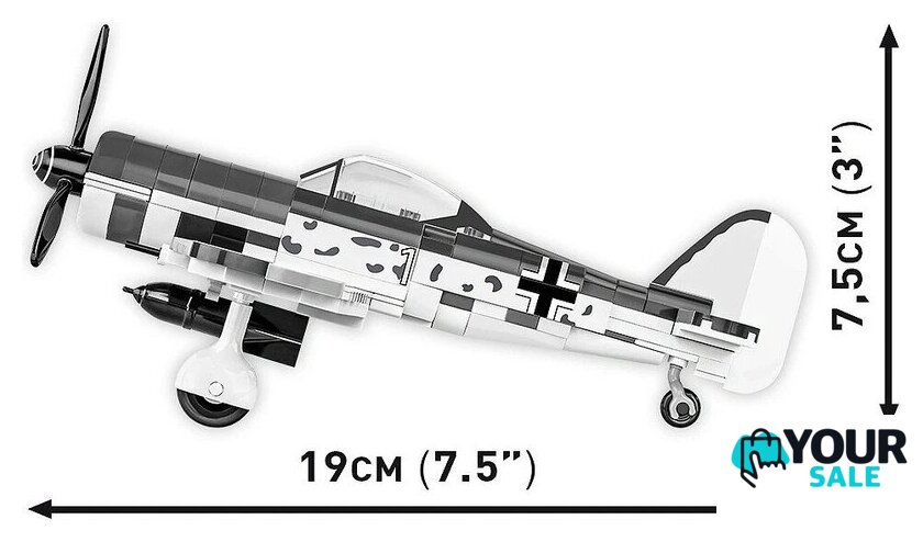Конструктор Cobi Historical Collection WWII Focke-Wulf Fw 190 F-8 - Изображение №6 — Интернет-магазин Your Sale