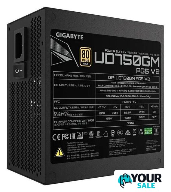 Блок питания Gigabyte UD750GM PG5 V2 - Изображение №5 — Интернет-магазин Your Sale