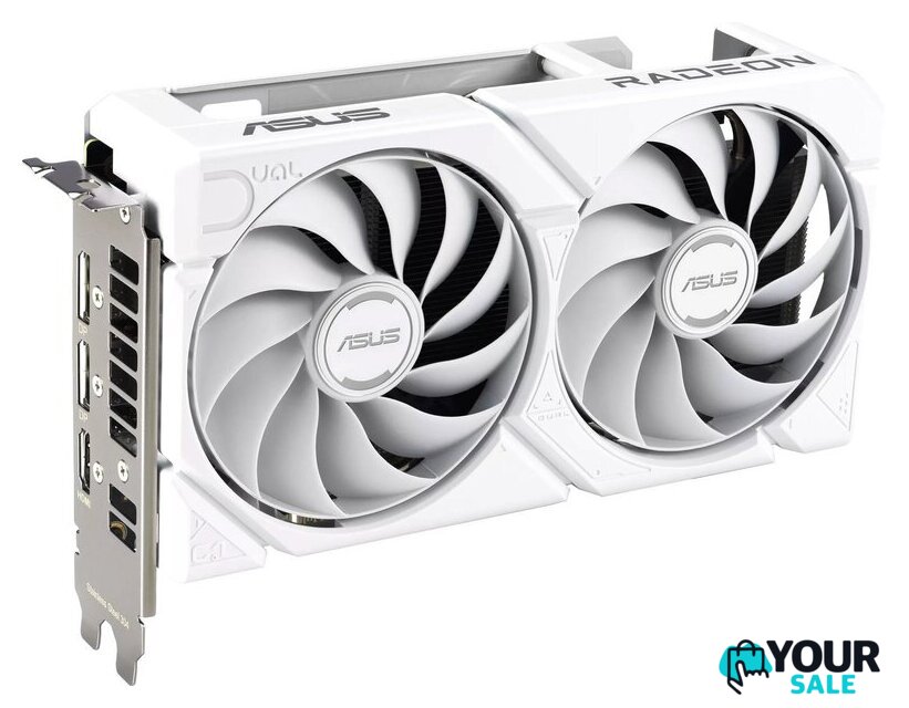 Видеокарта ASUS Dual Radeon RX 9060 XT 16GB GDDR6 White Edition DUAL-RX9060XT-16G-WHITE - Изображение №1 — Интернет-магазин Your Sale