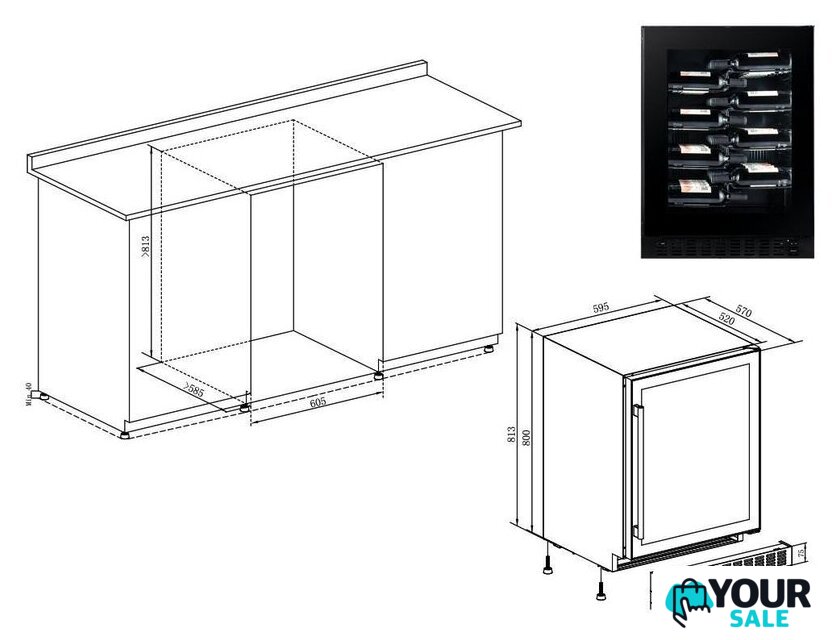 Винный шкаф Temptech CPROX60SX - Изображение №5 — Интернет-магазин Your Sale