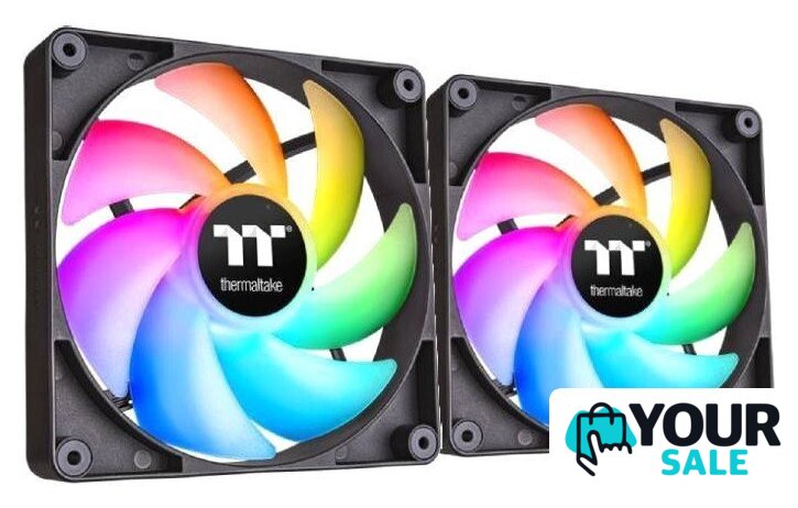 Комплект вентиляторов для корпуса Thermaltake CT140 ARGB 2-Fan Pack CL-F150-PL14SW-A - Изображение №1 — Интернет-магазин Your Sale