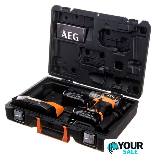 Ударная дрель-шуруповерт AEG Powertools BSB 18C3BL-502C 4935478939 (с 2-мя АКБ 5 Ач, кейс) - Изображение №1 — Интернет-магазин Your Sale