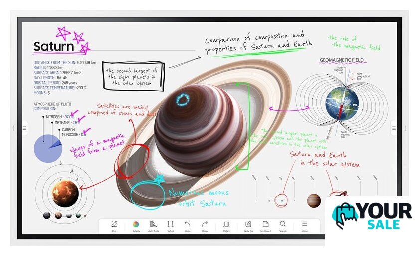 Интерактивная панель Samsung Flip Chart WM65B LH65WMBWBGCXCI - Изображение №1 — Интернет-магазин Your Sale