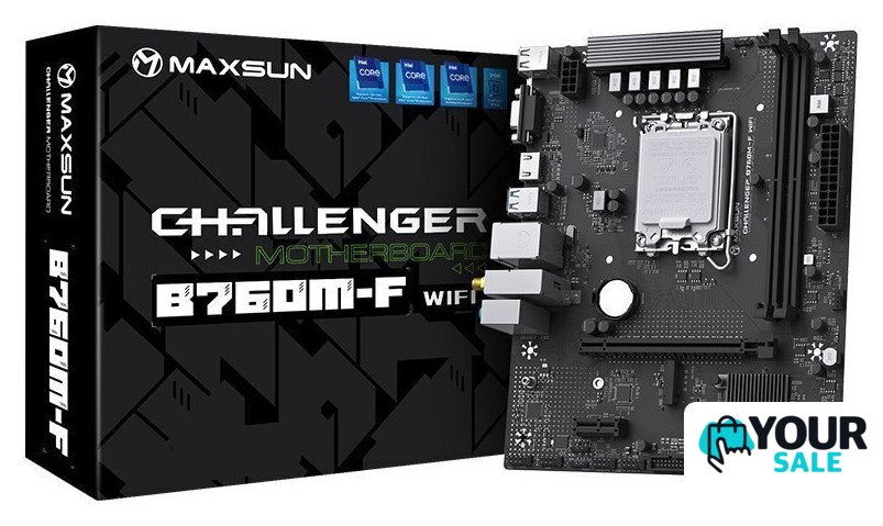 Материнская плата Maxsun Challenger B760M-F WiFi - Изображение №5 — Интернет-магазин Your Sale