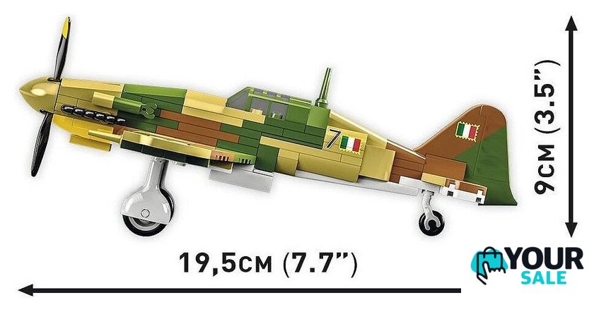 Конструктор Cobi Historical Collection WWII Fiat G.55 Centauro - Изображение №6 — Интернет-магазин Your Sale