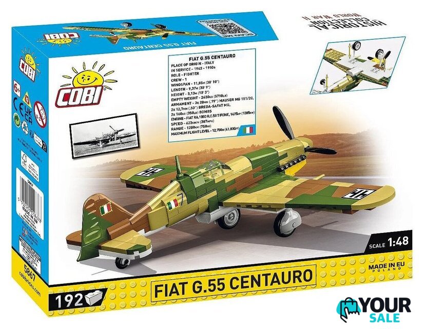 Конструктор Cobi Historical Collection WWII Fiat G.55 Centauro - Изображение №9 — Интернет-магазин Your Sale