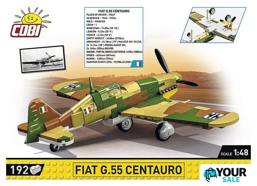 Конструктор Cobi Historical Collection WWII Fiat G.55 Centauro - Изображение №1 — Интернет-магазин Your Sale