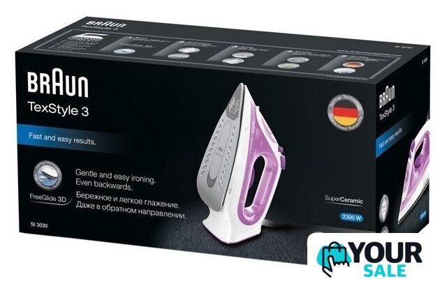 Утюг Braun TexStyle 3 SI 3030 PU - Изображение №3 — Интернет-магазин Your Sale