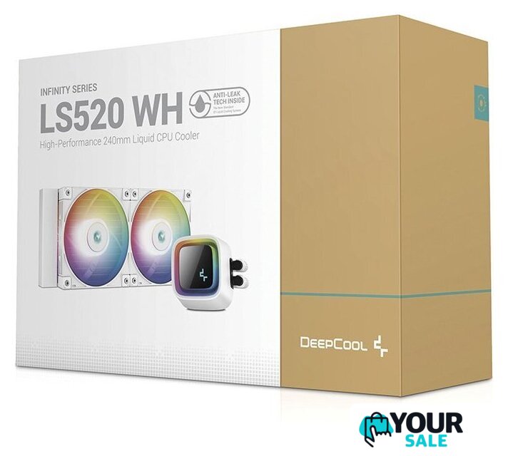 Система жидкостного охлаждения для процессора DeepCool LS520 WH R-LS520-WHAMNT-G-1 - Изображение №3 — Интернет-магазин Your Sale