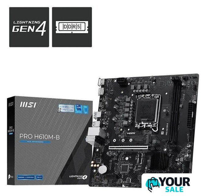 Материнская плата MSI PRO H610M-B - Изображение №5 — Интернет-магазин Your Sale