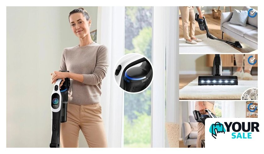 Пылесос Bosch Unlimited 10 BCS1041WAC - Изображение №4 — Интернет-магазин Your Sale