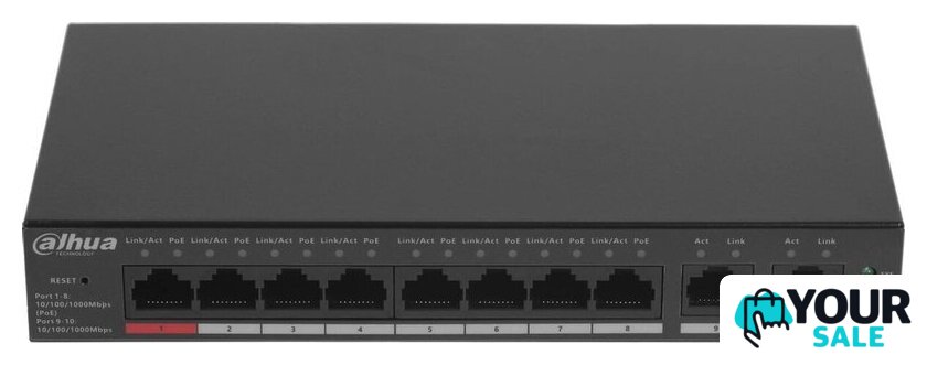 Управляемый коммутатор 2-го уровня Dahua DH-CS4010-8GT-110 - Изображение №1 — Интернет-магазин Your Sale