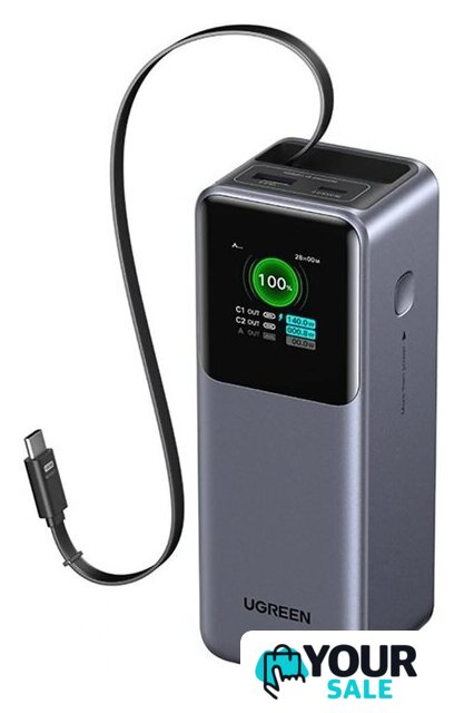 Внешний аккумулятор Ugreen PB726 95670B 20000mAh (серый) - Изображение №4 — Интернет-магазин Your Sale