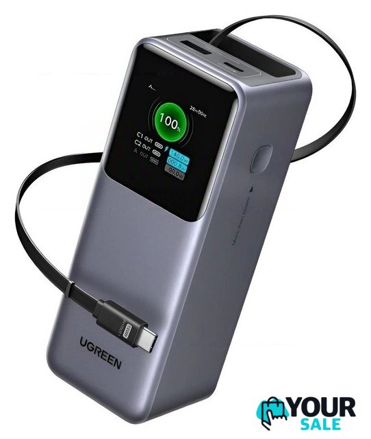 Внешний аккумулятор Ugreen PB726 95670B 20000mAh (серый) - Изображение №5 — Интернет-магазин Your Sale