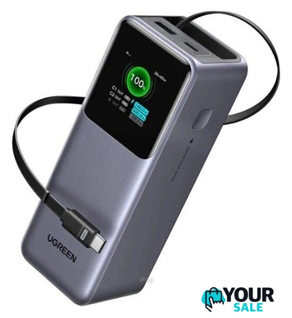 Внешний аккумулятор Ugreen PB726 95670B 20000mAh (серый) - Изображение №2 — Интернет-магазин Your Sale
