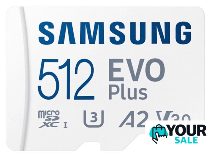 Карта памяти Samsung EVO Plus 2024 microSDXC 512GB (с адаптером) - Изображение №1 — Интернет-магазин Your Sale