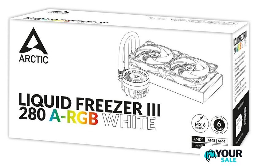 Система жидкостного охлаждения для процессора Arctic Liquid Freezer III 280 A-RGB White ACFRE00151A - Изображение №12 — Интернет-магазин Your Sale